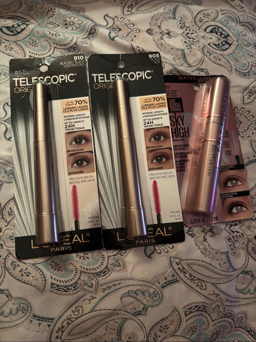 L'Oreal Telescopic Mascara Set Black— Plus Maybelline Sky High Mascara Black
